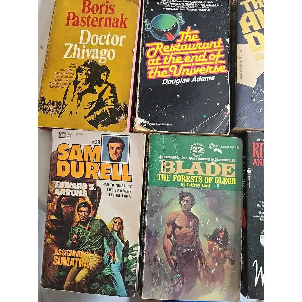 Lot of 9‎ Mixed Authors Mystery Fantasy Science Fiction Paperback Novel Books